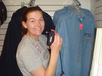 Kimberly working in the Redwood Glen store